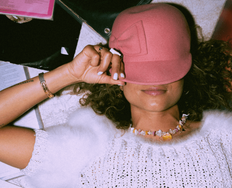 Girl second-hand shopping