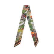 Strathberry Silk Skinny ECA Abstract Print Green