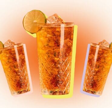 Bru and Stormy Turtle Bay Glasgow Irn Bru Cocktail