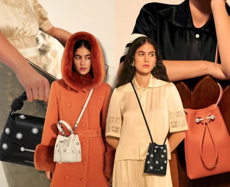 Shrimps Strathberry collaboration bags