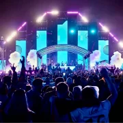 Pavilion Festival Main Stage Ayr Beach Scotland