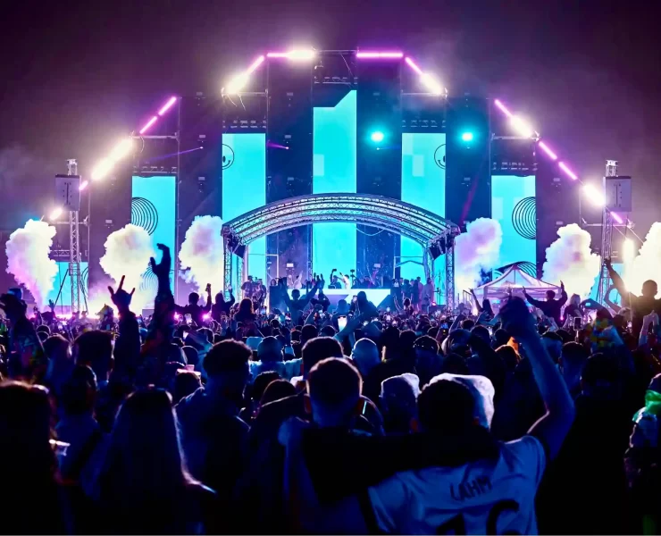 Pavilion Festival Main Stage Ayr Beach Scotland