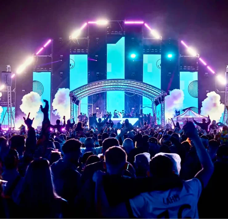 Pavilion Festival Main Stage Ayr Beach Scotland