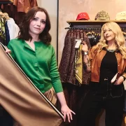 Gemma Meek and Ailish Buckley at Anthropologie Edinburgh with Maeve clothing range