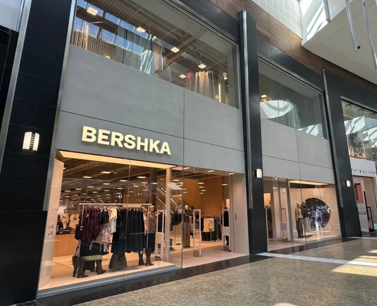 Exterior of the new Bershka store at Silverburn shopping centre in Glasgow.