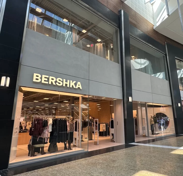Exterior of the new Bershka store at Silverburn shopping centre in Glasgow.