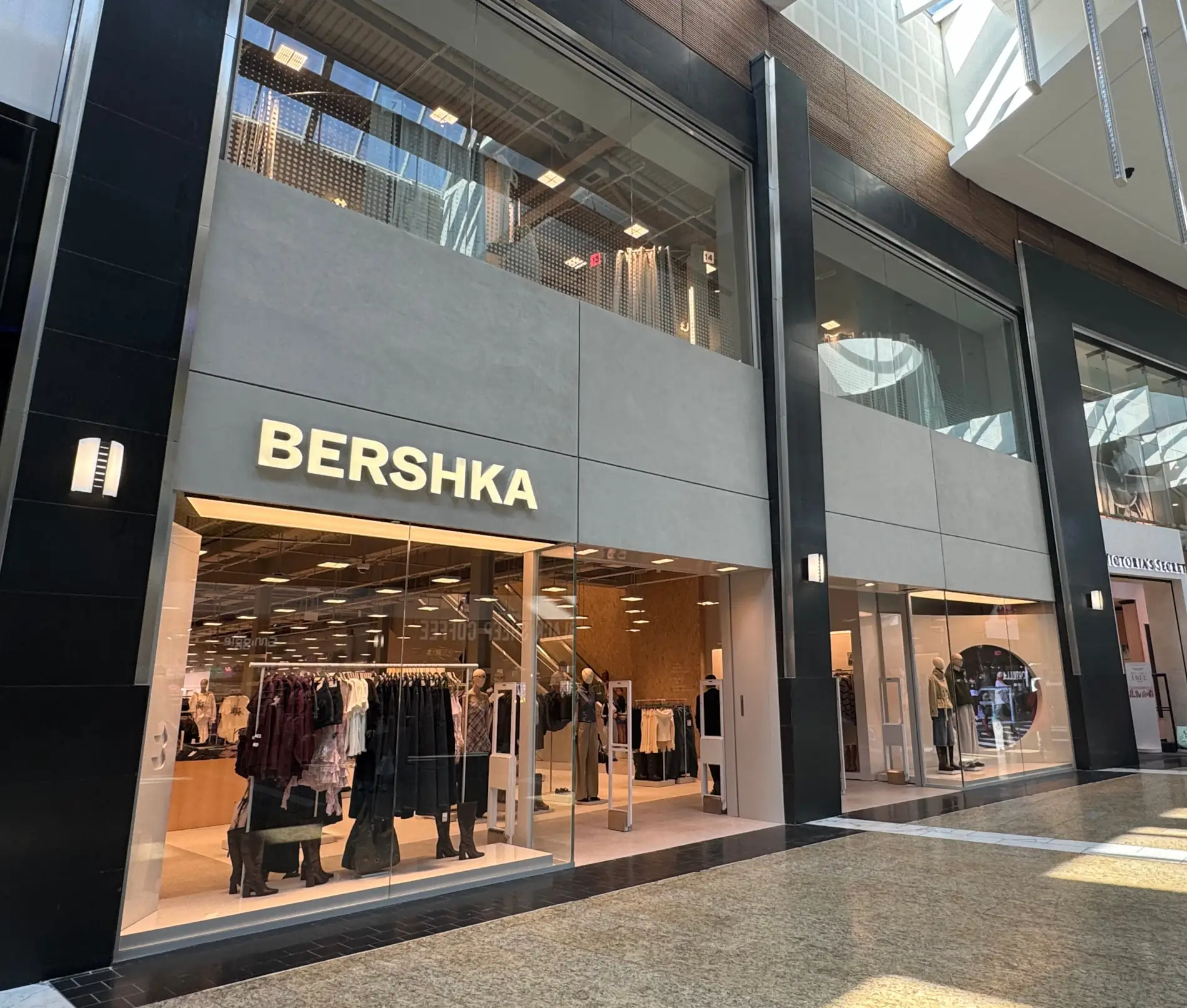 Exterior of the new Bershka store at Silverburn shopping centre in Glasgow.